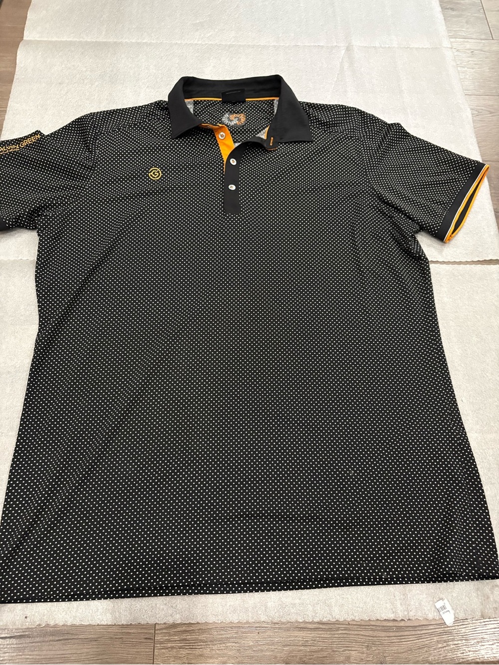 [XXL]Galvin Green Polo Men XXL Polka Dot Ventil 8-PLUS Polo Golf Short Shirt